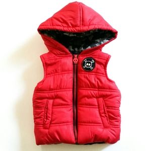 Amy Coe Skull and Crossbones Puffer Vest